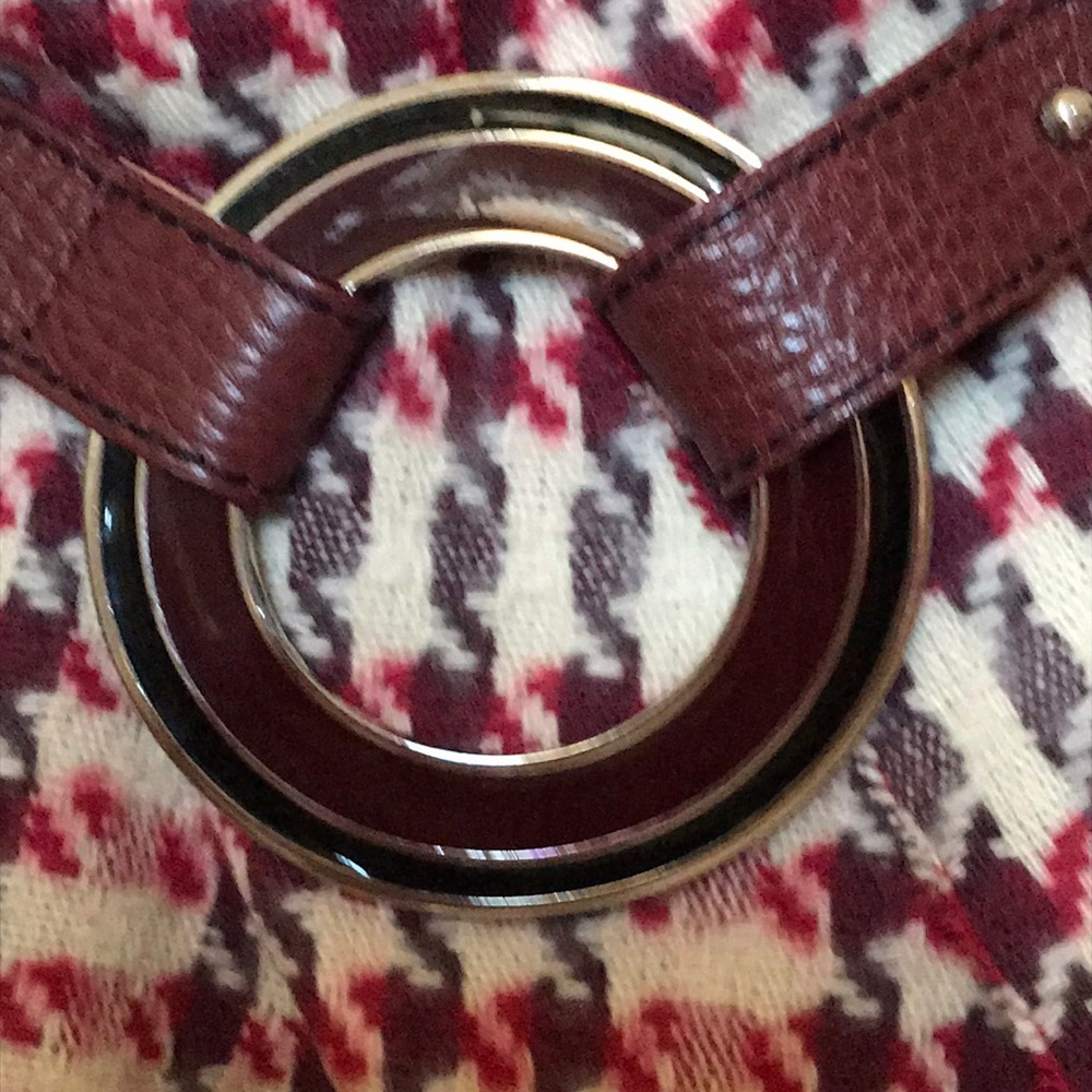 ITALIAN DESIGNER VTG BELT PEBBLED BURGUNDY LEATHER  SZ LG ADJUSTABLE LIKE NEW